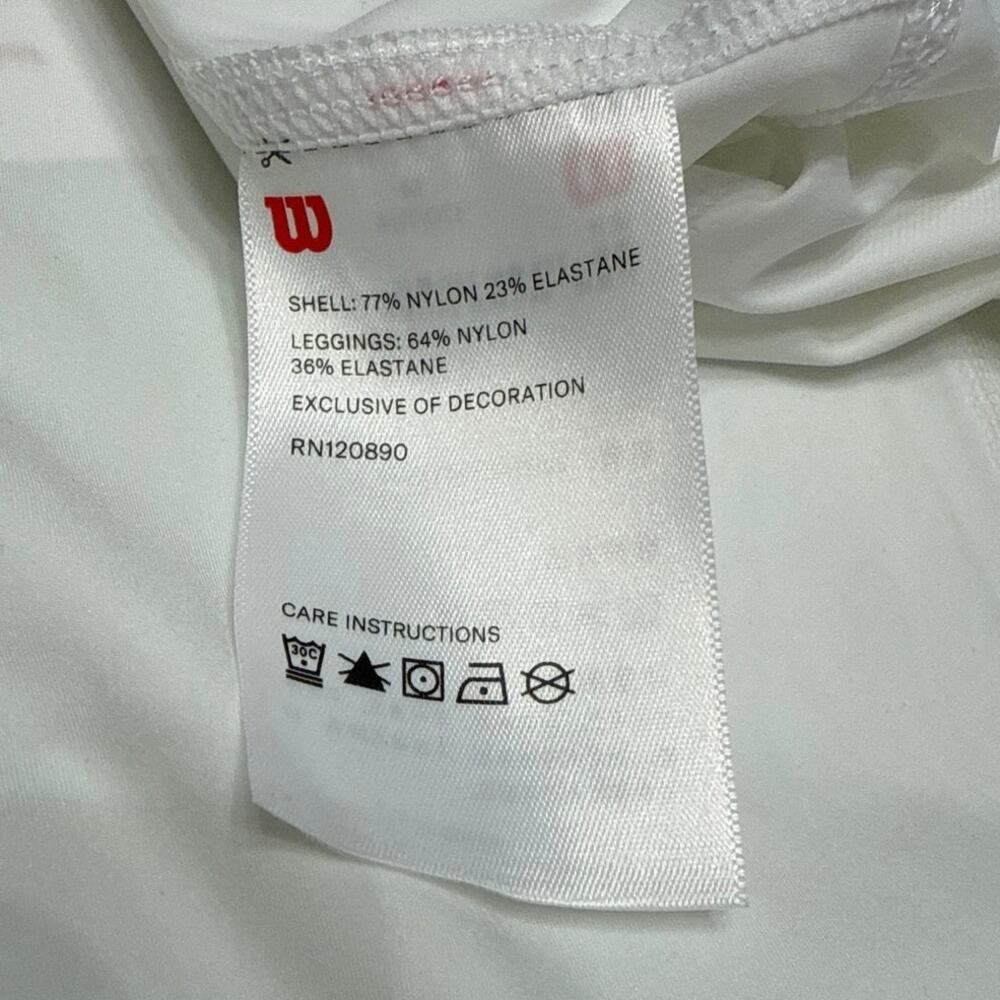 Wilson White W Club Tennis Skirt Size Medium NWT Athletic Skort - Picture 7 of 8